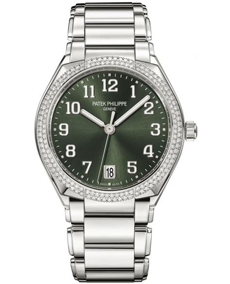 green dial patek philippe|patek philippe 24 ladies watch.